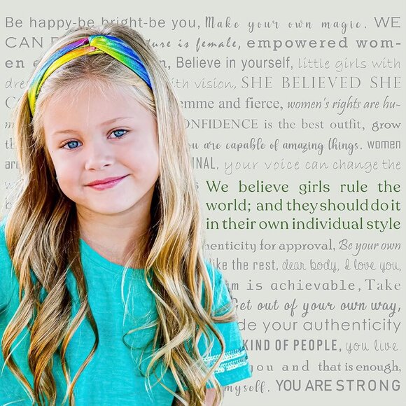 Girls Mermaids Headbands Metallic Rainbow Pack of 6 Knot Hair Accessories - Picture 7 of 9